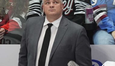 Devils coach Sheldon Keefe fined $25,000 for arguing with officials after Jack Hughes' injury