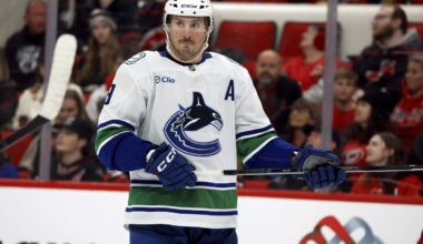 As J.T. Miller trade rumors swirl, Canucks GM says he's open to making a deal if it makes sense