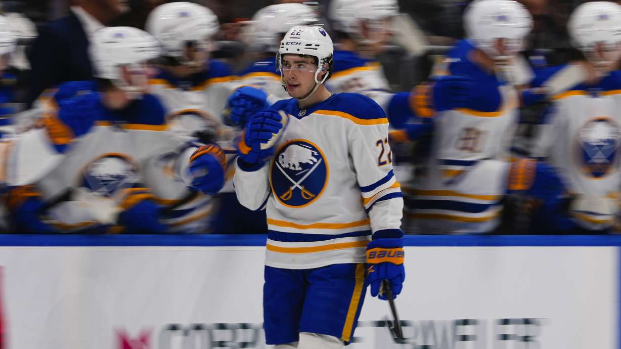 Rasmus Dahlin stars as the Sabres stop a 13-game slide by routing the Islanders 7-1