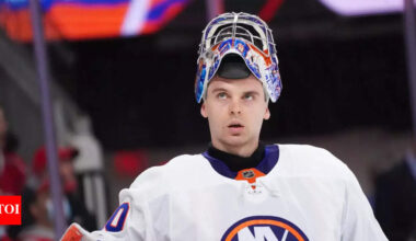 Ilya Sorokin scores first NHL goal before Igor Shesterkin, and yeah, he made sure to remind him | NHL News