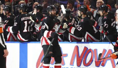 Fight-filled 3rd leads to 134 penalty minutes in Red Wings' 7-3 win over Sabres