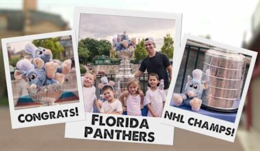Florida Panther takes Stanley Cup to EPCOT