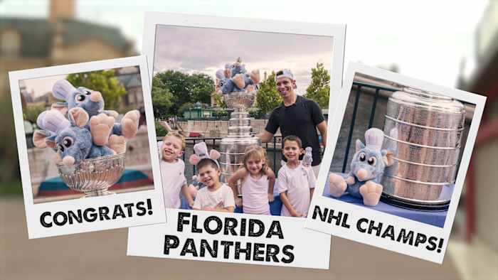Florida Panther takes Stanley Cup to EPCOT