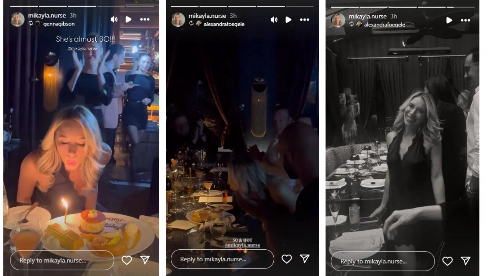 NHL-​NHL star Leon Draisaitl’s wife, Celeste, joins Mikayla Nurse’s 30th birthday celebration​