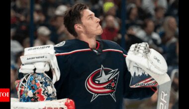 Columbus Blue Jackets goalie Elvis Merzlikins gets tattoo in memory of late teammate Johnny Gaudreau | NHL News