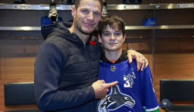 Kevin Bieksa's son, California academy teammate among those in mix at Vancouver Giants training camp