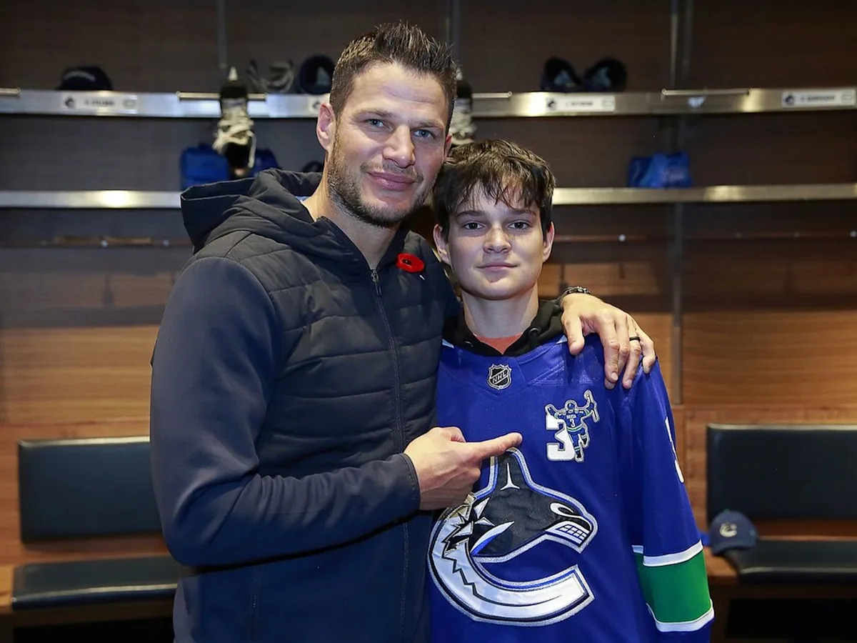 Kevin Bieksa's son, California academy teammate among those in mix at Vancouver Giants training camp