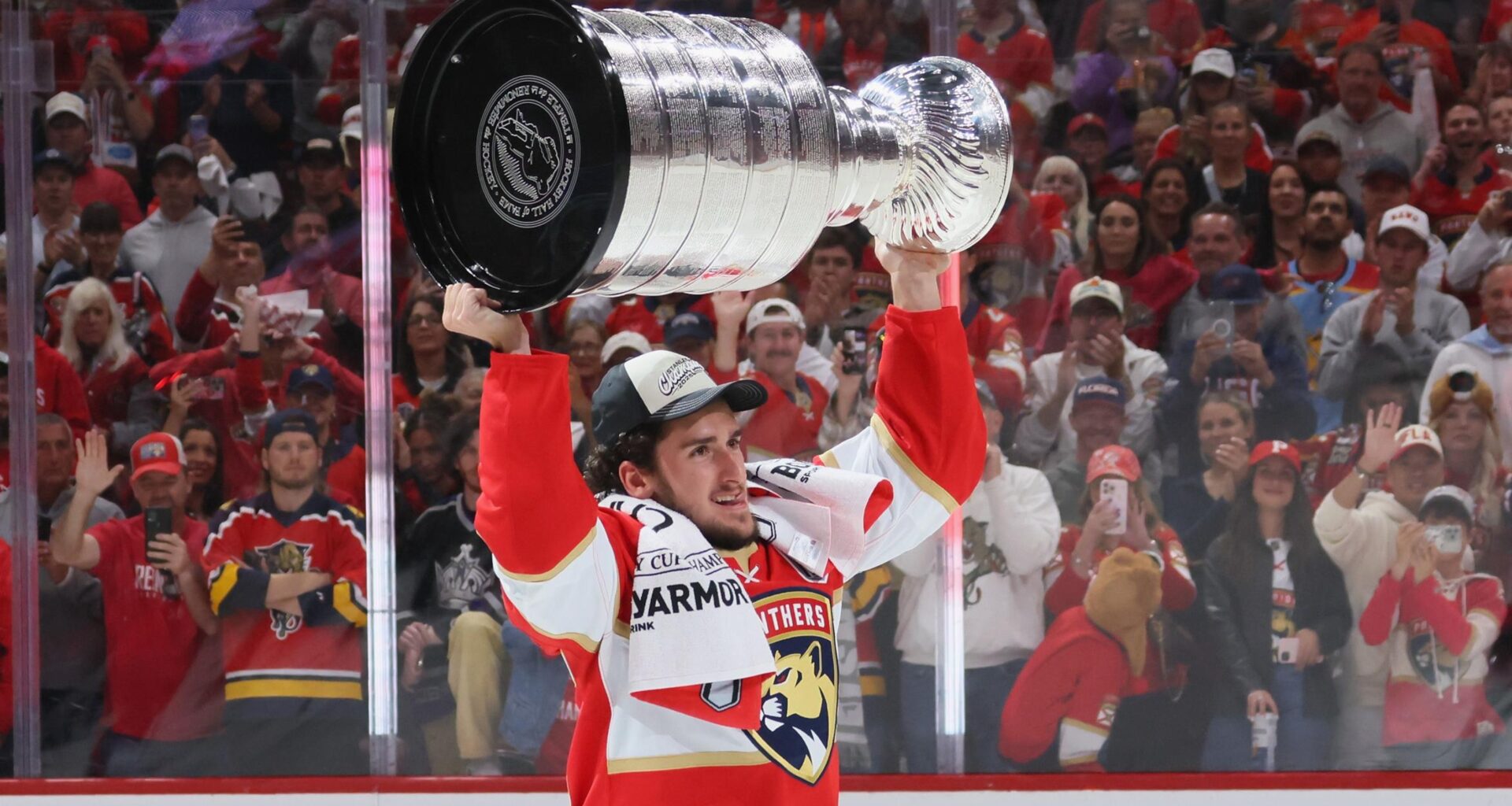 Panthers' Mackie Samoskevich Takes Stanley Cup to Sandy Hook Elementary Memorial