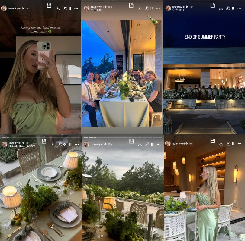 Connor McDavid's wife, Lauren Kyle, shared a few Instagram stories celebrating the end of the summer.Lauren Kyle's Instagram Account (@laurenkyle1)