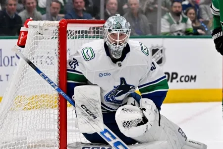Vancouver Canucks netminder Thatcher Demko.