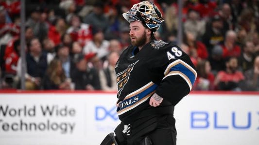 Logan Thompson of the Washington Capitals.