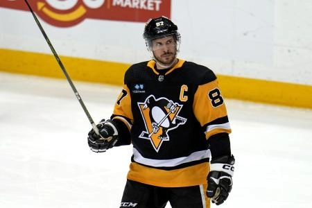 Sidney Crosby of the Pittsburgh Penguins. Sidney Crosby of the Pittsburgh Penguins.