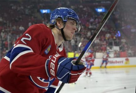 Apr 5, 2025; Montreal, Quebec, CAN; Montreal Canadiens forward Patrik Laine (92) skates during the warmup period before the game against the Philadelphia Flyers at the Bell Centre. Mandatory Credit: Eric Bolte-Imagn Images Apr 5, 2025; Montreal, Quebec, CAN; Montreal Canadiens forward Patrik Laine (92) skates during the warmup period before the game against the Philadelphia Flyers at the Bell Centre. Mandatory Credit: Eric Bolte-Imagn Images