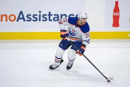 Darnell Nurse with the Edmonton Oilers