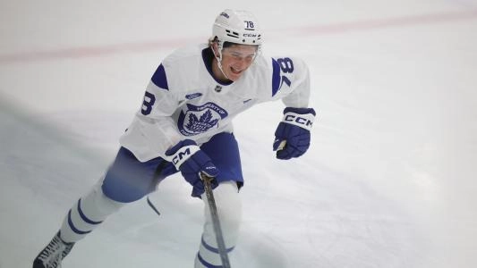 Toronto Maple Leafs third round pick Tyler Hopkins during Leafs development camp