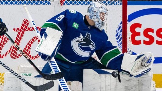 Former Vancouver Canucks goaltender Casey DeSmith. Former Vancouver Canucks goaltender Casey DeSmith.