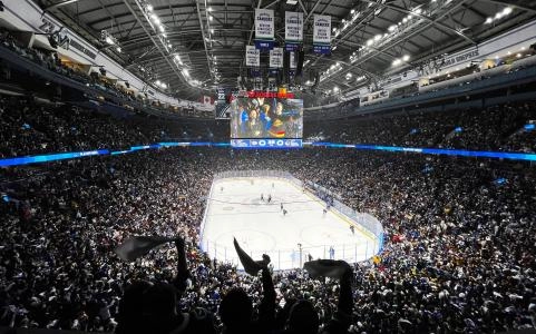 Rogers Arena, home of the Vancouver Canucks. Rogers Arena, home of the Vancouver Canucks.
