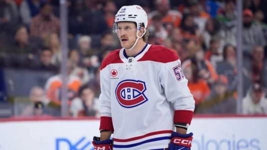 Michael Pezzetta with the Montreal Canadiens.