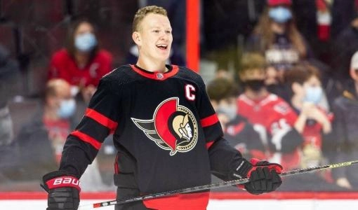 Brady Tkachuk, captain of the Ottawa Senators.