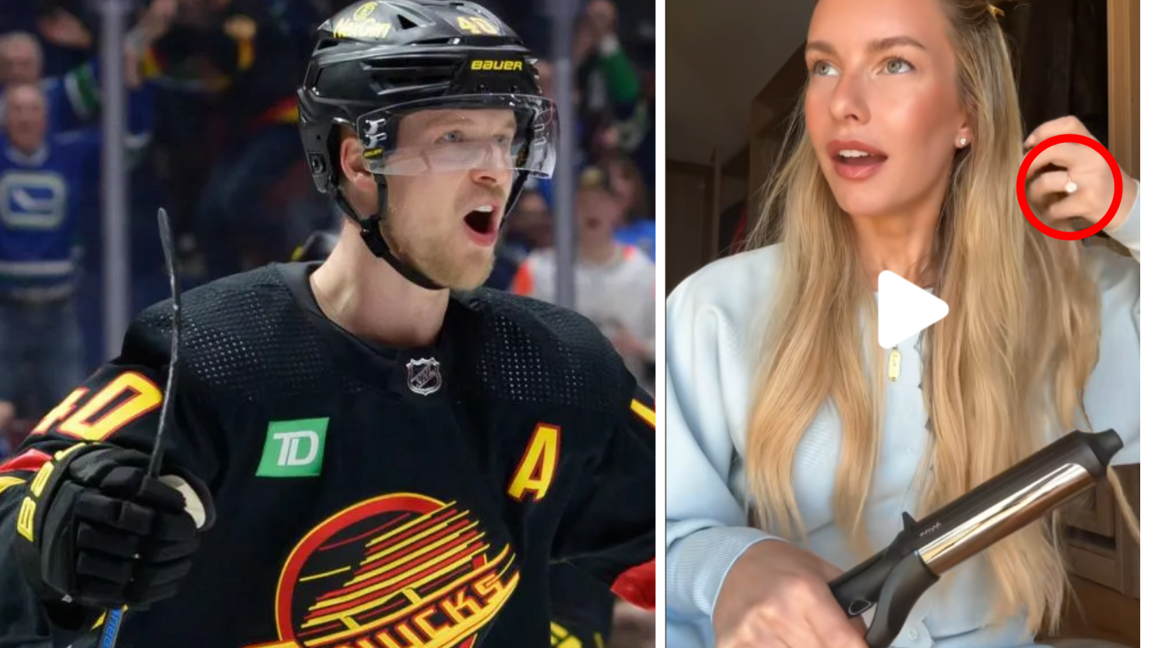 New Photos Accidentally Hint That Canucks Star Elias Pettersson Quietly Got Engaged To Social Media