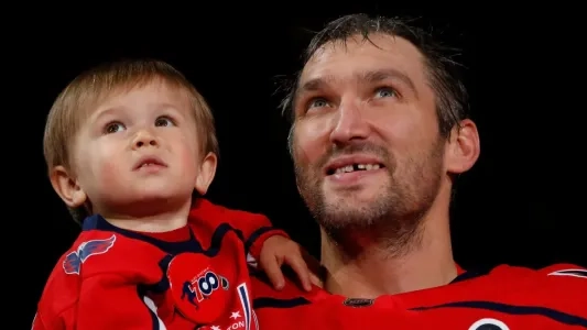 Capitals' Alex Ovechkin and son Sergei