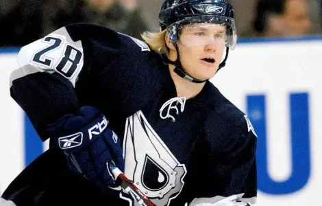 Patrick Thoresen with the Edmonton Oilers.