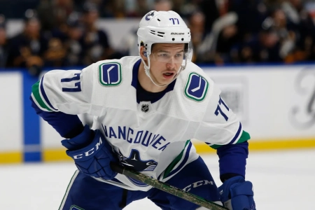 Nikolay Goldobin with the Vancouver Canucks.
