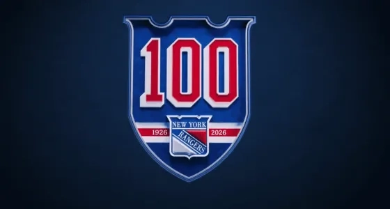 New York Rangers' Centennial season logo.