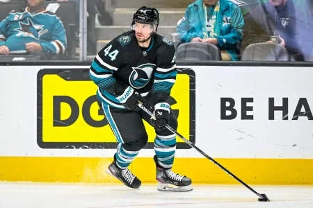 Marc-Edouard Vlasic with the San Jose Sharks