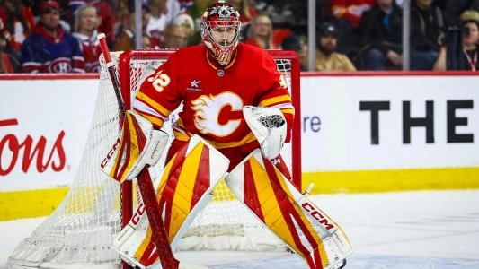 Dustin Wolf of the Calgary Flames.