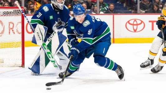 Vancouver Canucks forward Vitali Kravtsov.