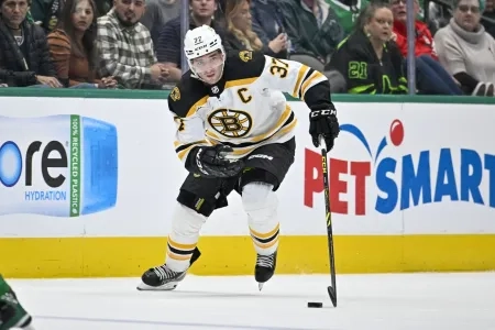 Patrice Bergeron, former Boston Bruins captain.