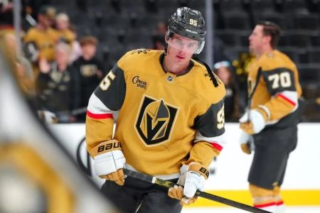 Victor Olofsson with the Vegas Golden Knights. Victor Olofsson with the Vegas Golden Knights.