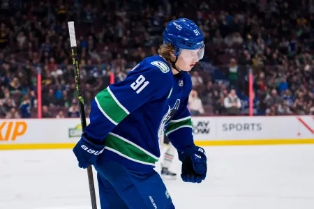 Vancouver Canucks forward Vitali Kravtsov. Vancouver Canucks forward Vitali Kravtsov.