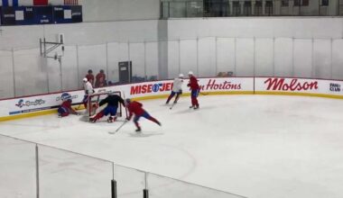 Worrying Scene at Canadiens Practice as Star Player Goes Hard Into the Boards