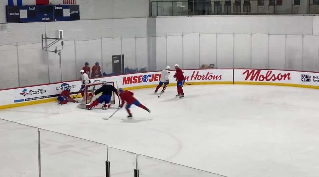 Worrying Scene at Canadiens Practice as Star Player Goes Hard Into the Boards