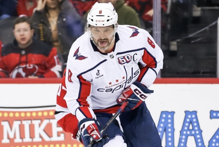 Capitals' Alex Ovechkin in game action Capitals' Alex Ovechkin in game action