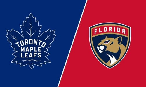 The Maple Leafs and Panthers logos The Maple Leafs and Panthers logos