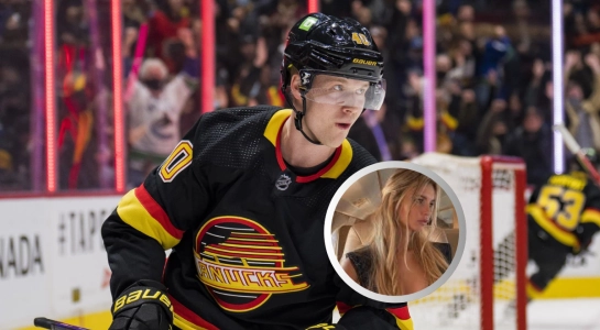 Vancouver Canucks forward Elias Pettersson. Vancouver Canucks forward Elias Pettersson.