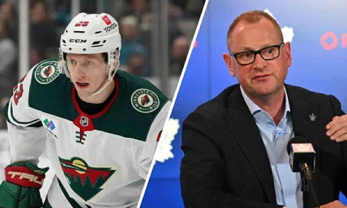 Marco Rossi (left) and Brad Treliving (right)