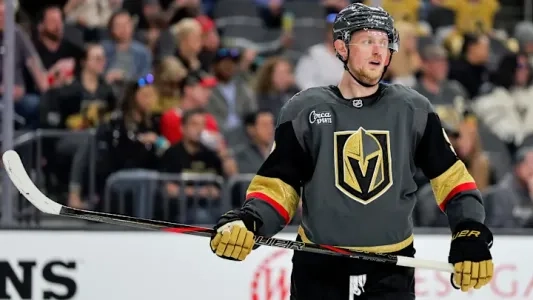 Vegas Golden Knights star Jack Eichel.