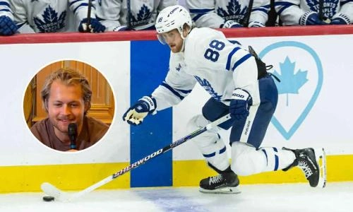 May 1, 2025; Ottawa, Ontario, CAN; Toronto Maple Leafs right wing William Nylander (88) skates with the puck in game six of the first round of the 2025 Stanley Cup Playoffs against the Ottawa Senators at Canadian Tire Centre