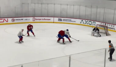 Newly Acquired Canadiens Player Steps Onto the Ice in Brossard for the First Time