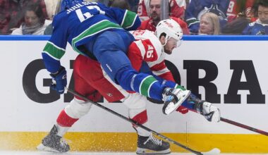 Red Wings move into playoff spot after beating Canucks in OT