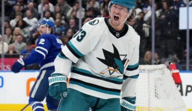 Rebuilding Sharks rally past Leafs to end slide