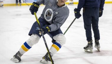 Blues prospect Lukas Fischer learns to lead through tough times in Sarnia