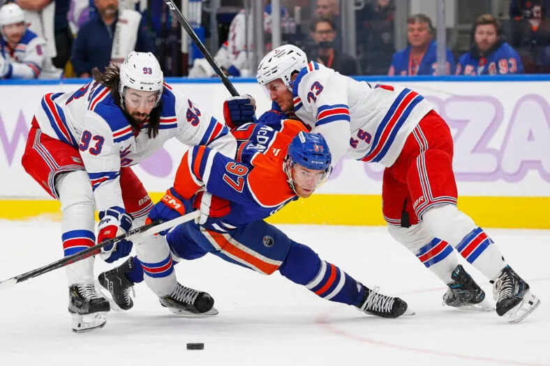 NHL: New York Rangers at Edmonton Oilers