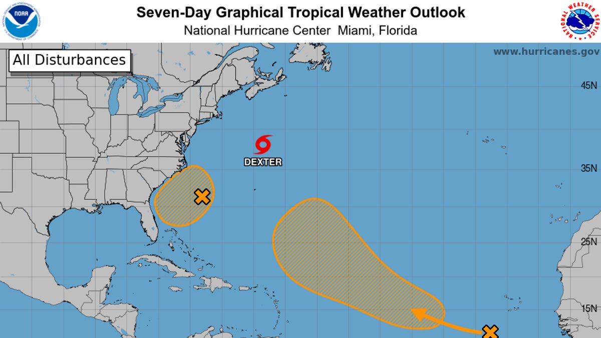 Will a tropical storm hit the Carolinas this weekend?