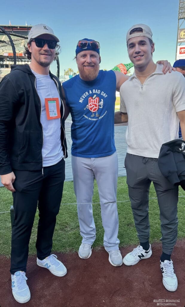 Tyler Toffoli, Justin Turner, and Michael Misa