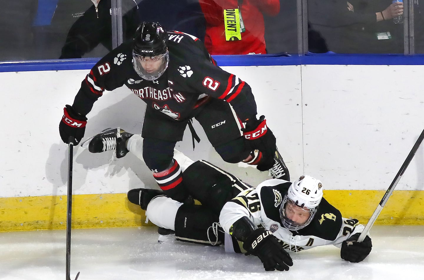 Jordan Harris was a four-year standout defenseman at Northeastern.